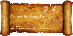 Parma Antonella névjegykártya